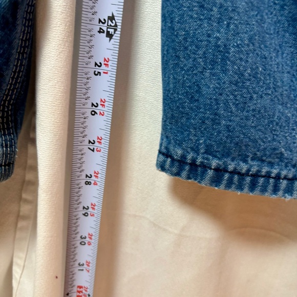 Key Denim Overalls 42”x30” Vintage with Hand Crafted Owl Appliqué - Picture 10 of 16